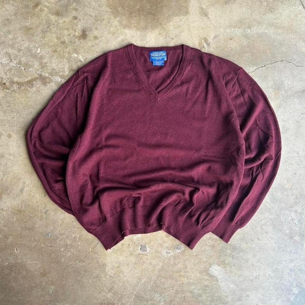 Pendleton wool vneck‎ sweater